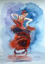 Flamenco in red