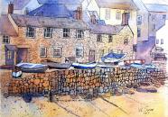 Cottages in Mousehole, Cornwall