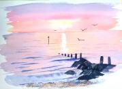 Sunset colours, Cardigan Bay